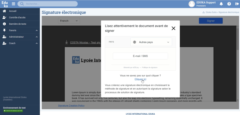Signature électronique – Signez vos documents avec Eduka